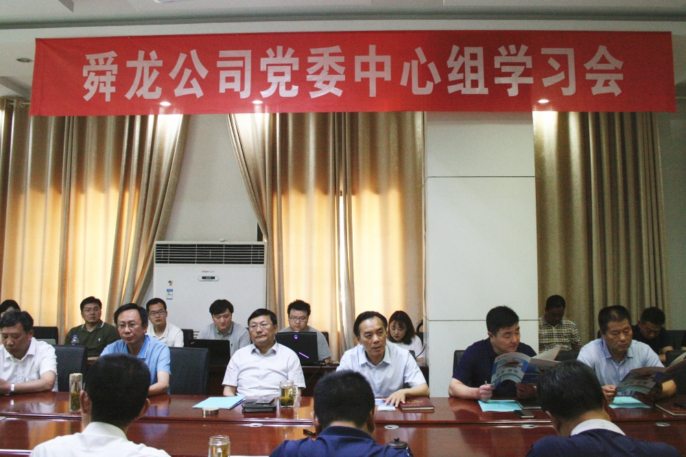 公司召開黨委中心組理論學習擴大會暨淮舜物聯一階段項目演示匯報